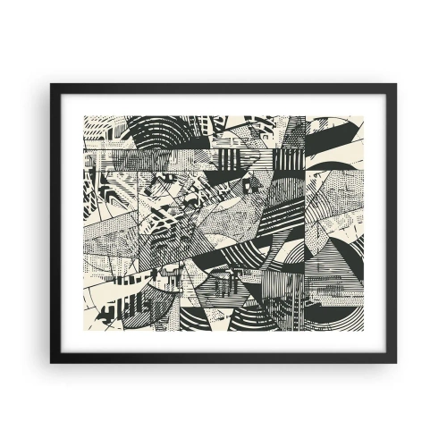 Affisch i svart ram - Nutidens dynamik - 50x40 cm