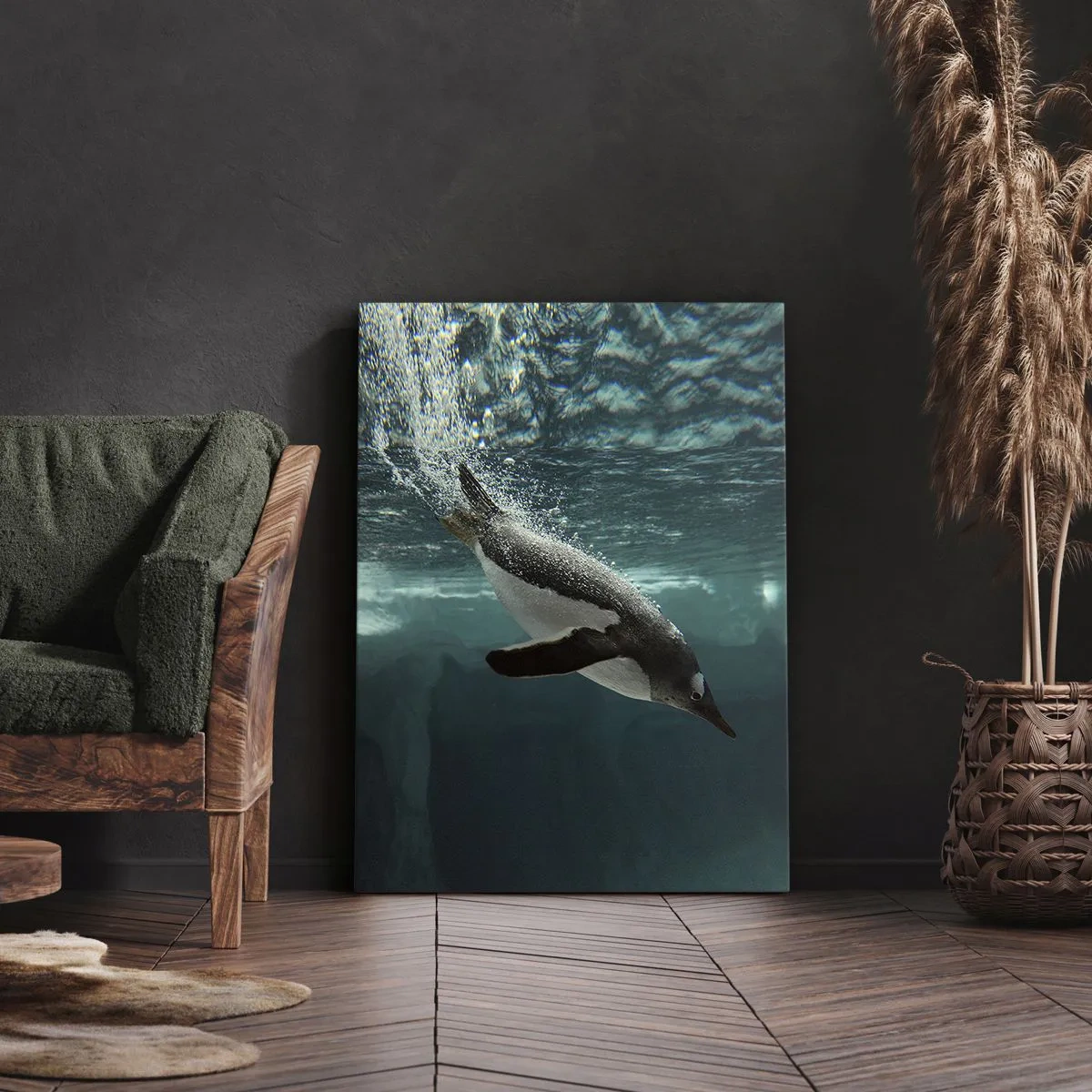 Canvastavla - Bild på duk - Välkommen till min värld - 50x70 cm