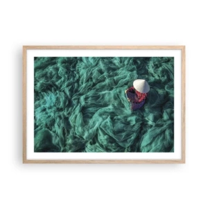 Affisch i ram av ljusek - I nätens hav - 70x50 cm