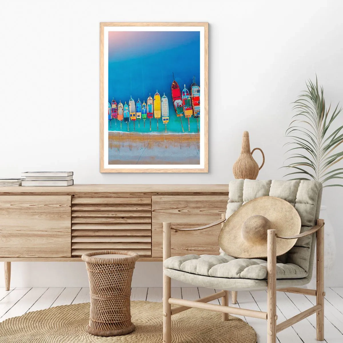 Affisch i ram av ljusek - Ur fågelperspektivet - 40x50 cm