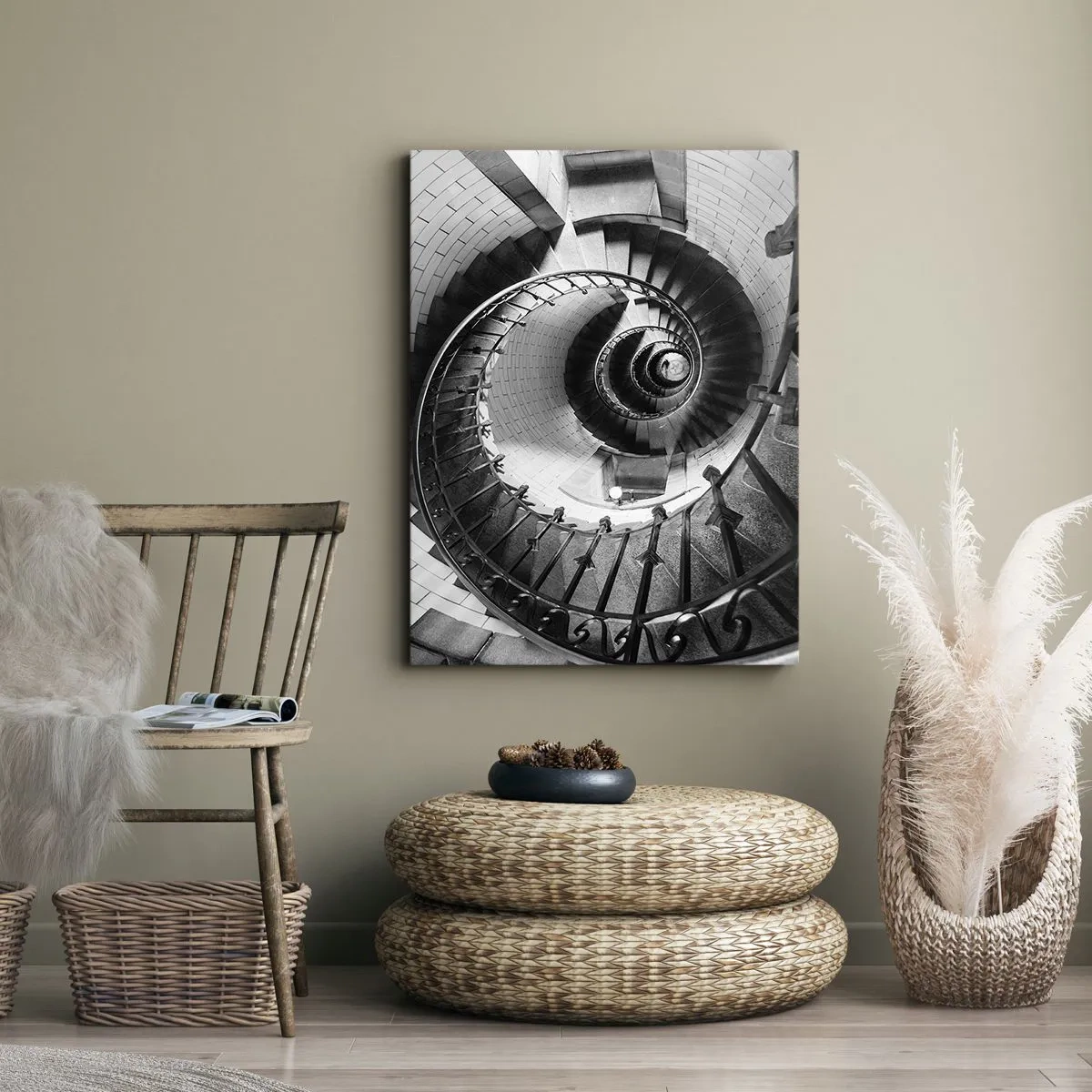 Canvastavla - Bild på duk - Högre och högre - 70x100 cm