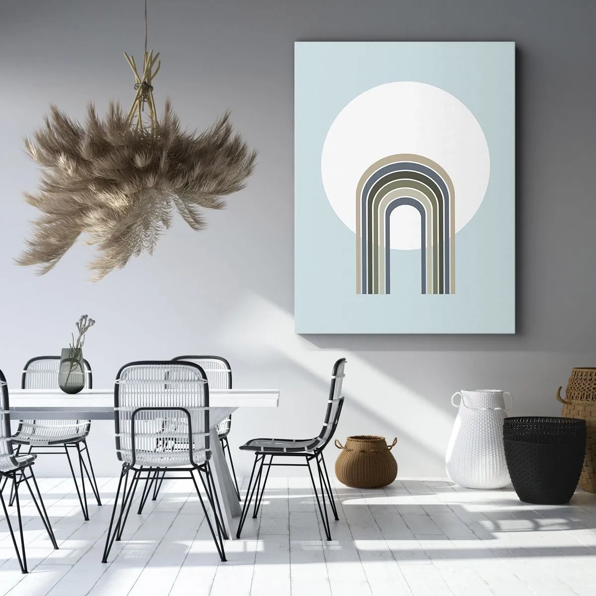 Canvastavla - Bild på duk - Ostoppad attraktionskraft - 65x120 cm