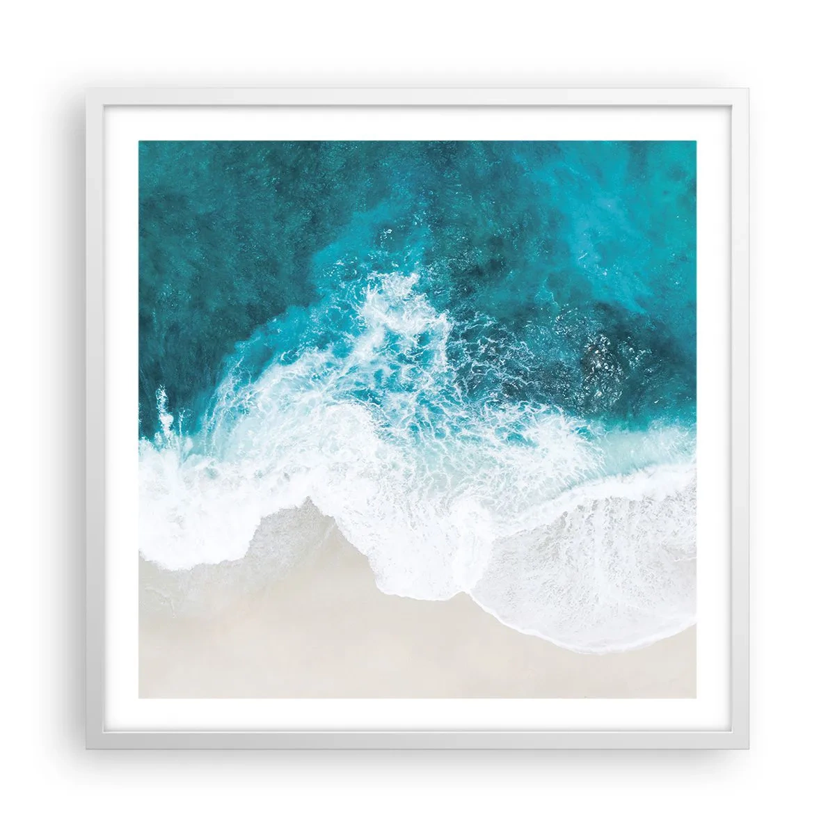 Affisch i vit ram - Naturlig smekning - 60x60 cm