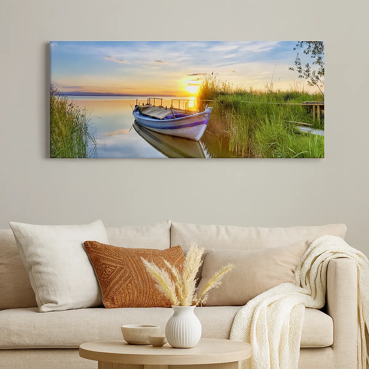 Canvastavla - Bild på duk - Uppfyllda drömmars vik - 30x30 cm