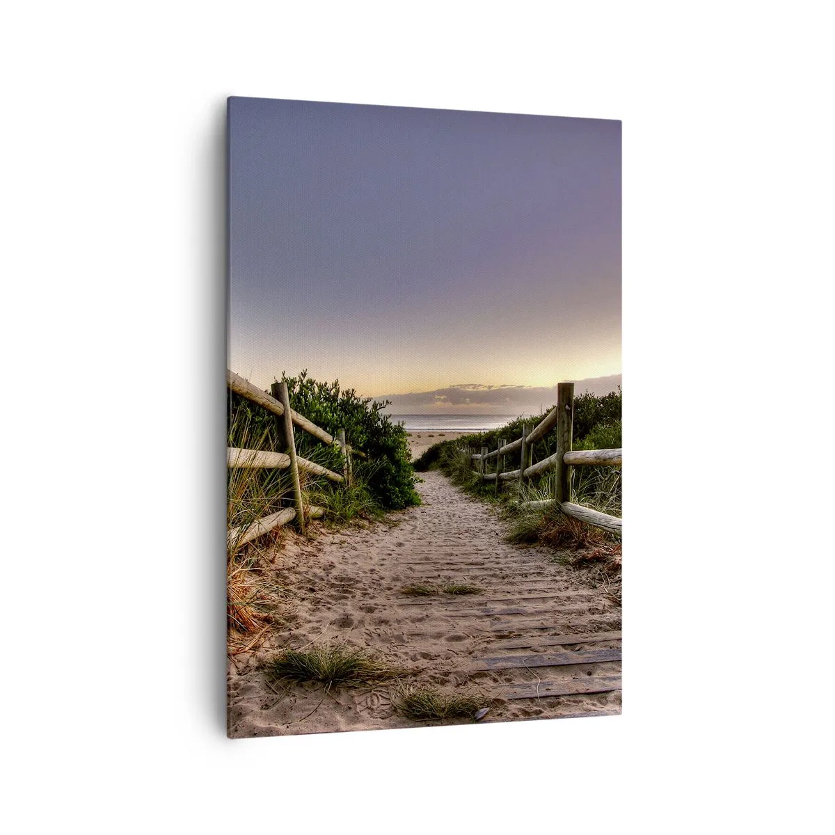 Canvastavla - Bild på duk - Målet är synligt - 70x100 cm