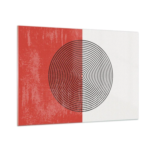 Glastavla - Bild på glas - Mitt i prick - 100x70 cm