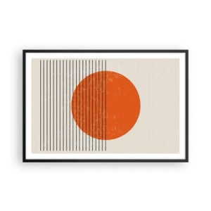 Affisch i svart ram - Alltid solen - 91x61 cm