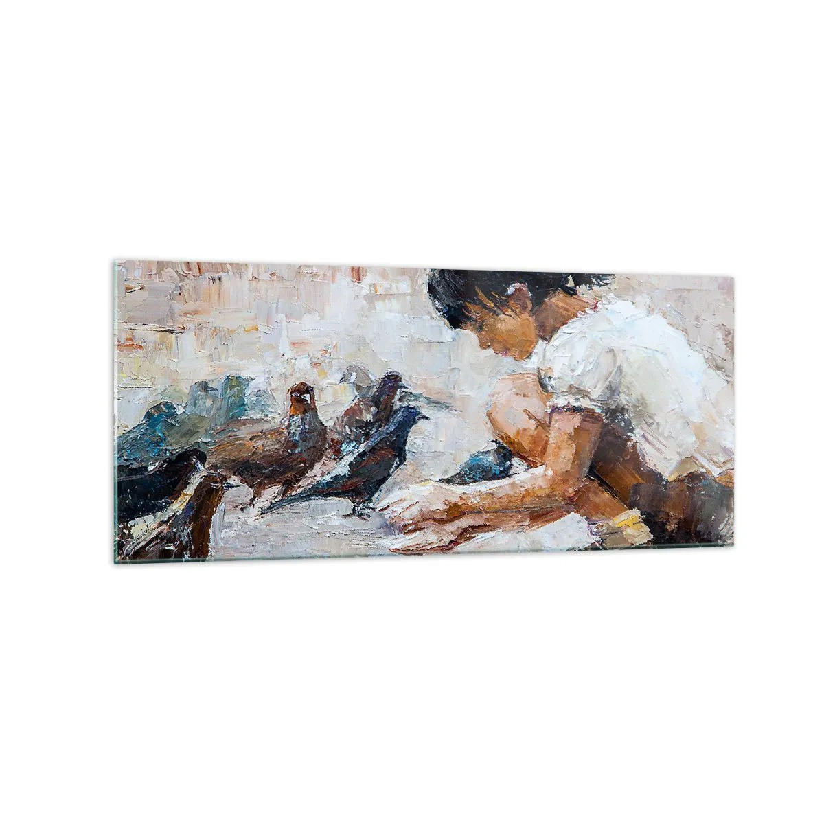 Glastavla - Bild på glas - Minst och gulligast - 120x50 cm