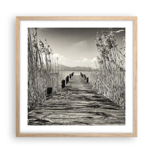 Affisch i ram av ljusek - I gräsets fristad - 50x50 cm