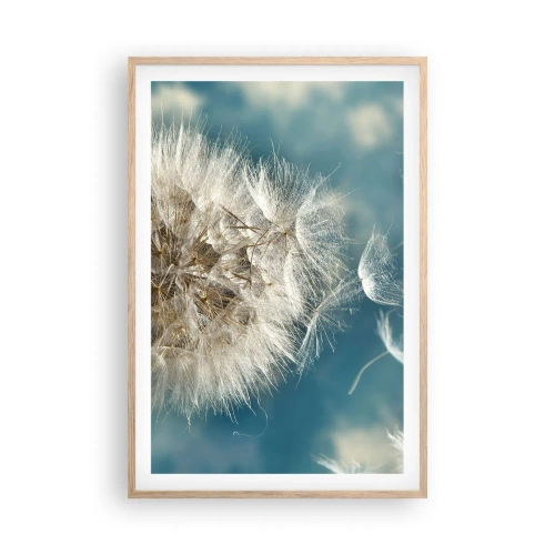 Affisch i ram av ljusek - Ängelns andetag - 61x91 cm