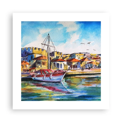 Affisch - Regnbågseftermiddag - 40x40 cm