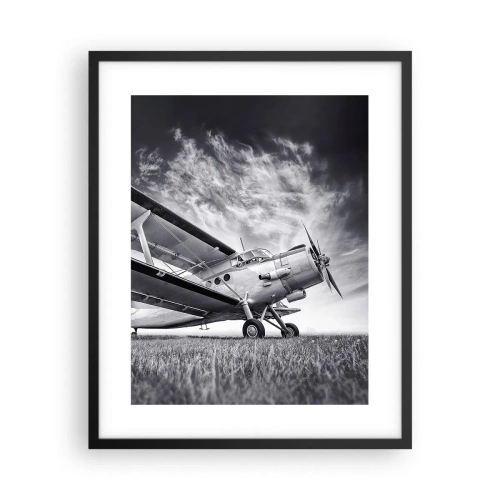 Affisch i svart ram - Bevingad vandrare - 40x50 cm