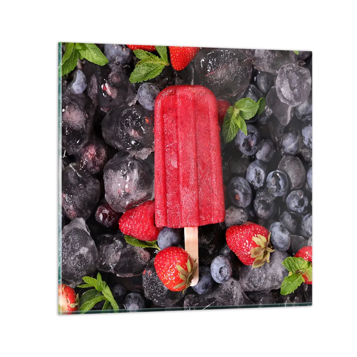 Glastavla - Bild på glas - En smak av varm sommar - 30x30 cm