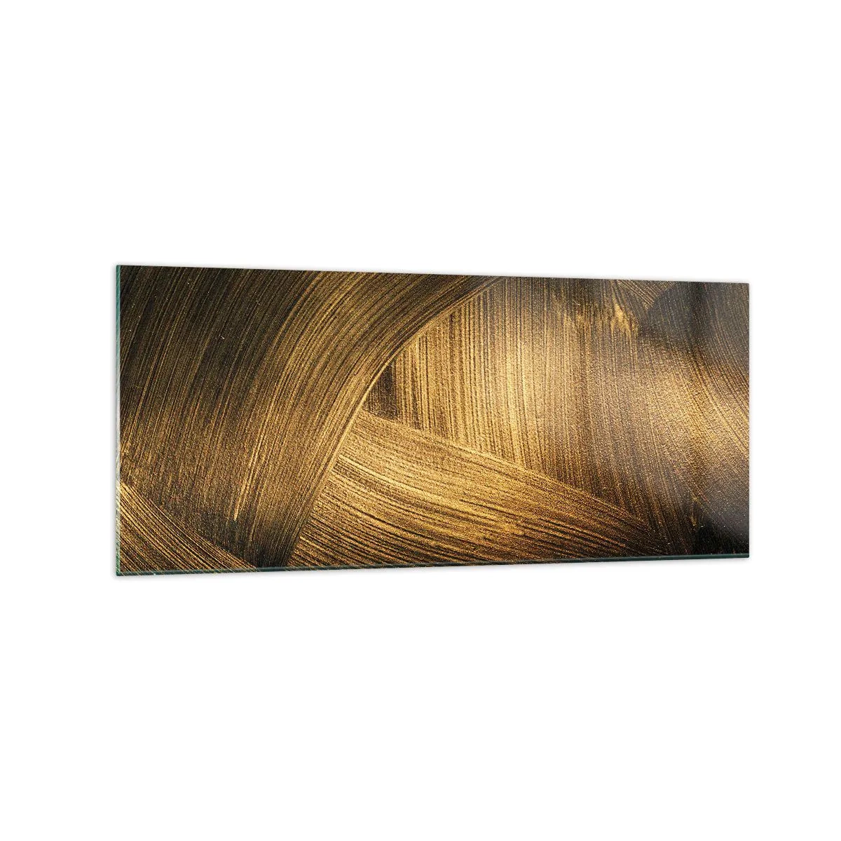 Glastavla - Bild på glas - I gyllene labyrint - 120x50 cm
