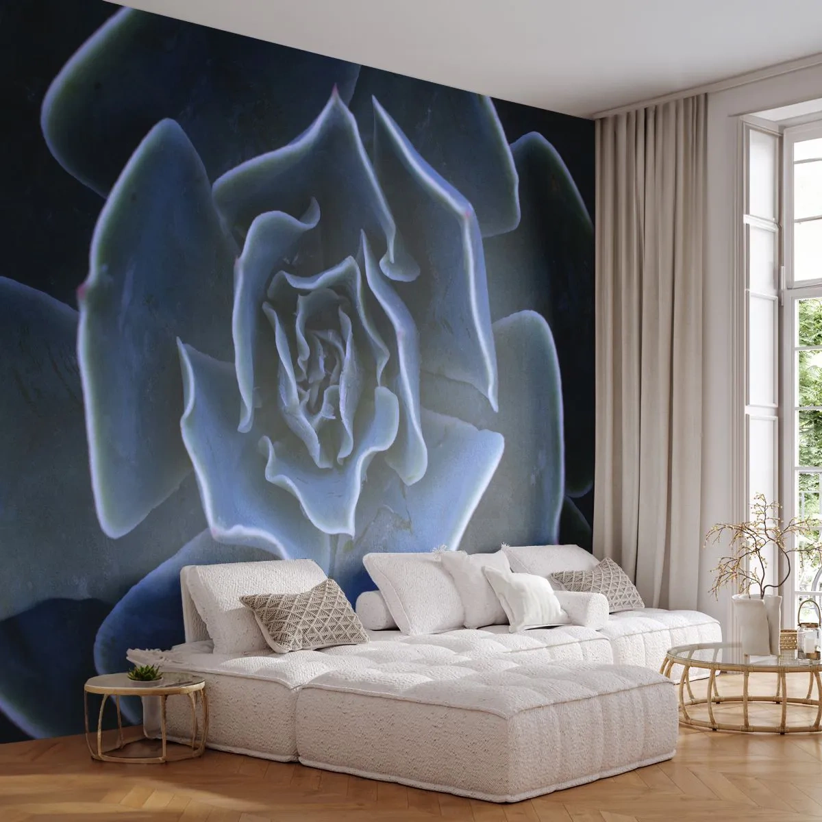 Fototapet Premium Canvas - Öknens blomma - Agave blomma, Blomma, Natur - 250x175 cm