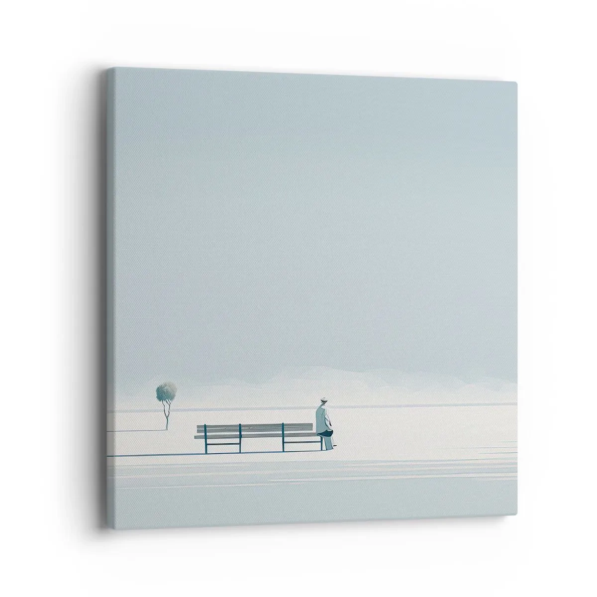 Canvastavla - Bild på duk - Ja, jag väntar. - 40x40 cm