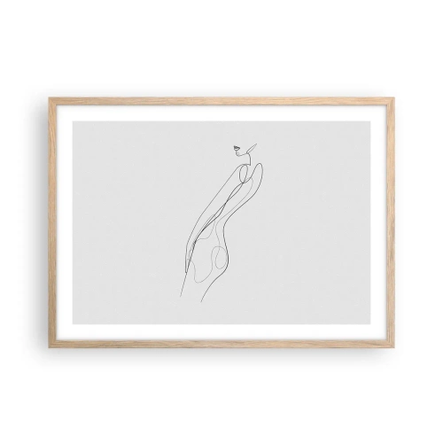Affisch i ram av ljusek - Bara en utfästelse - 70x50 cm