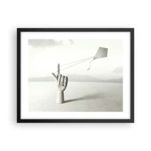 Affisch i svart ram - Test av styrka - 50x40 cm