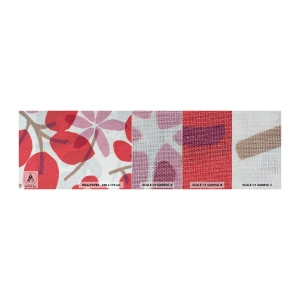 Provbit av fototapet Premium Sand - Blomsterkomposition i rosa - Boho, Blommor, Minimalism - 100x30 cm