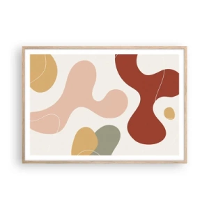 Affisch i ram av ljusek - Ornamental zig-zack? - 100x70 cm