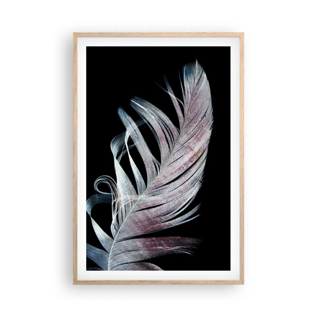Affisch i ram av ljusek - Tänk på smekning - 61x91 cm