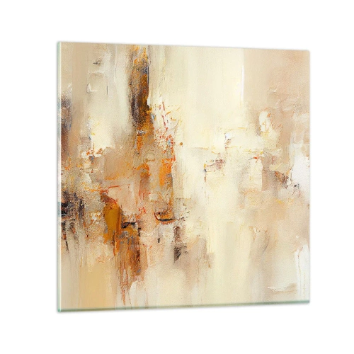 Glastavla - Bild på glas - Bärnstenens själ - 60x60 cm