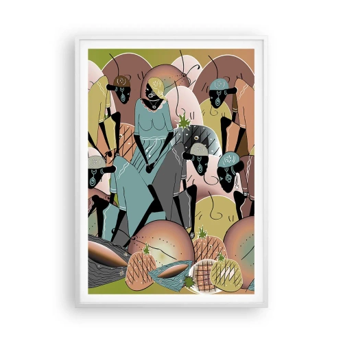 Affisch i vit ram - Högtiden kommer - 70x100 cm