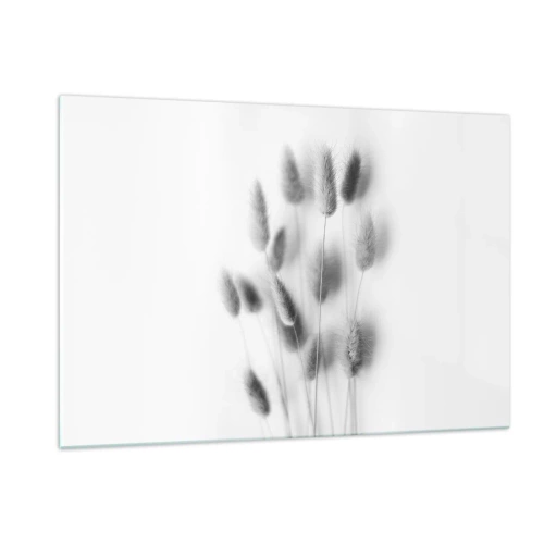 Glastavla - Bild på glas - Fluffigt gräs - 120x80 cm