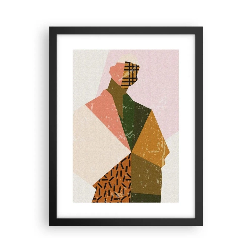 Affisch i svart ram - Människan - en komplex varelse - 30x40 cm