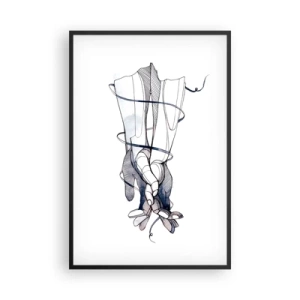 Affisch i svart ram - Smekningens studie - 61x91 cm