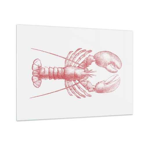 Glastavla - Bild på glas - Hummer värdig Homer - 100x70 cm