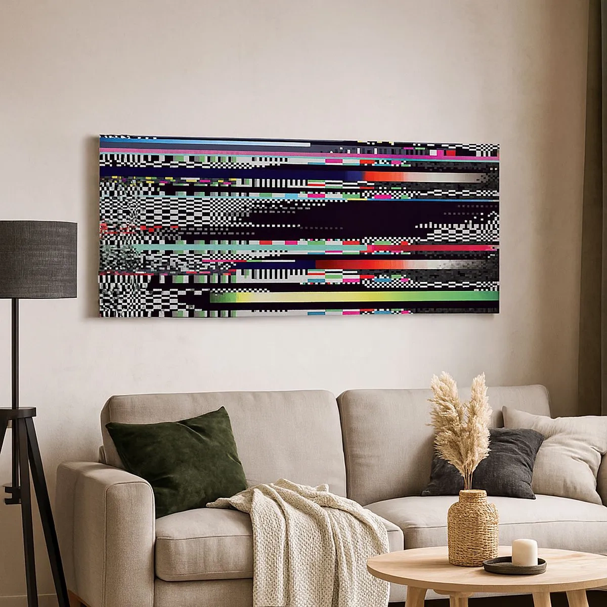 Canvastavla - Bild på duk - Verklighetens kontrollbild - 100x40 cm