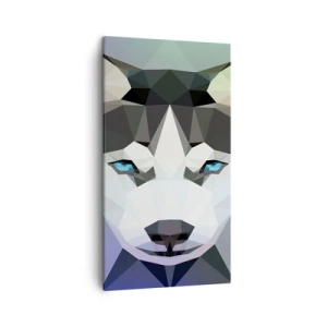 Canvastavla - Bild på duk - Minne av Nordens snö - 45x80 cm