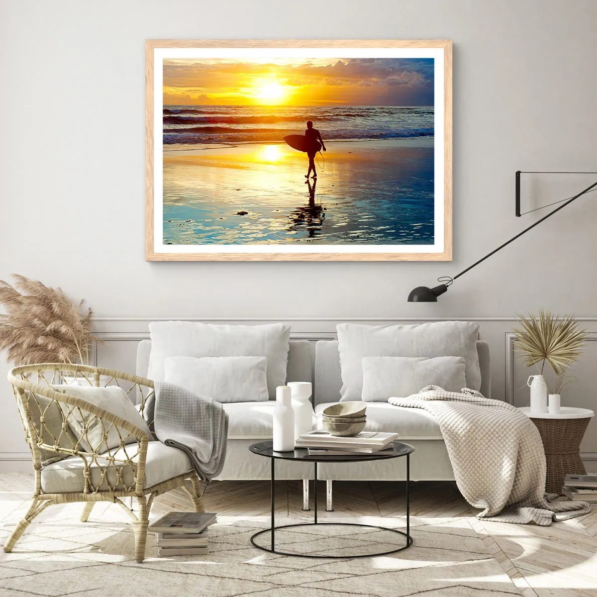 Affisch i ram av ljusek - Kämpes återkomst - 40x30 cm