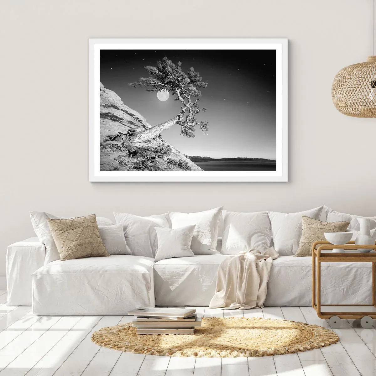 Affisch i vit ram - Segerrik kämpe - 100x70 cm