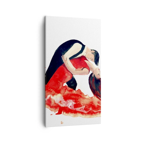 Canvastavla - Bild på duk - Tango - den sensuella vågen - 45x80 cm