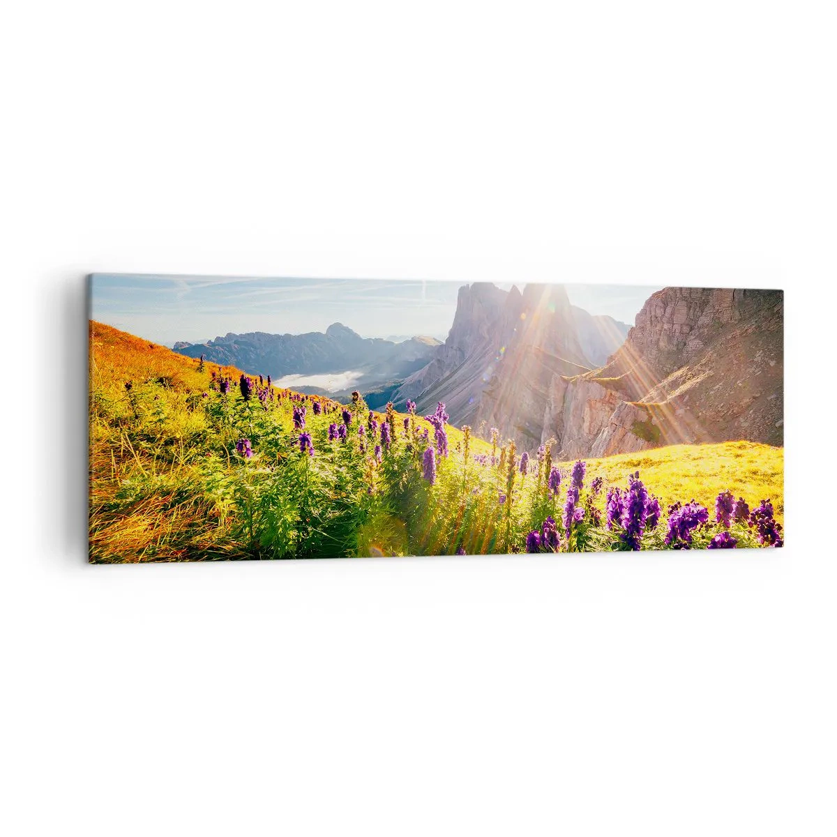 Canvastavla - Bild på duk - Örternas hemliga liv - 140x50 cm