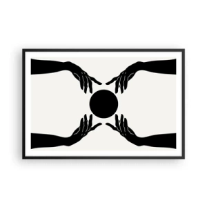 Affisch i svart ram - Ett hemligt tecken - 91x61 cm