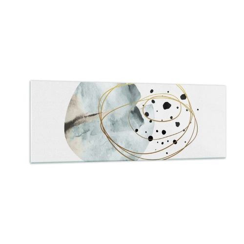 Glastavla - Bild på glas - I rummets famn - 140x50 cm