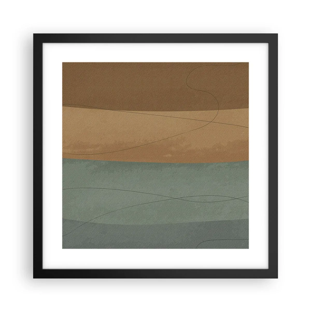 Affisch i svart ram - Horisontell komposition - 40x40 cm