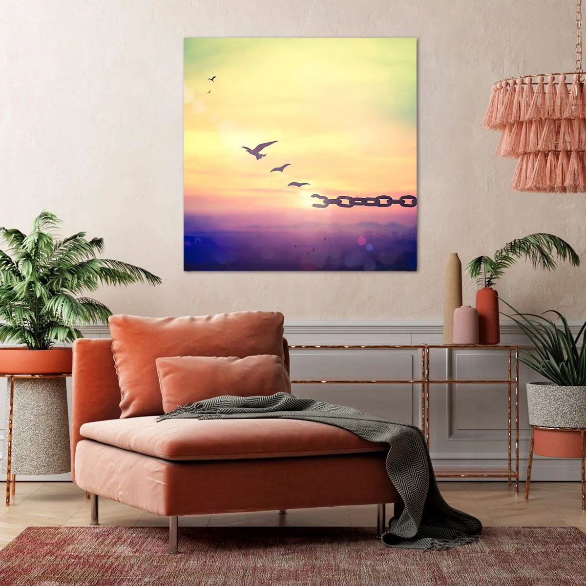 Canvastavla - Bild på duk - Frihetens seger - 60x60 cm