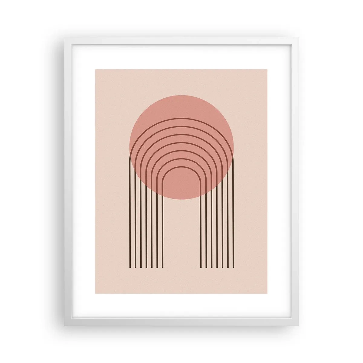 Affisch i vit ram - Ostoppad attraktionskraft - 40x50 cm