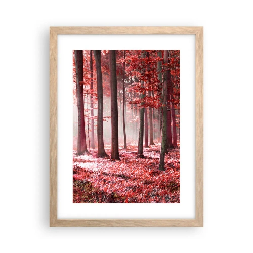 Affisch i ram av ljusek - Röd är lika vacker - 30x40 cm