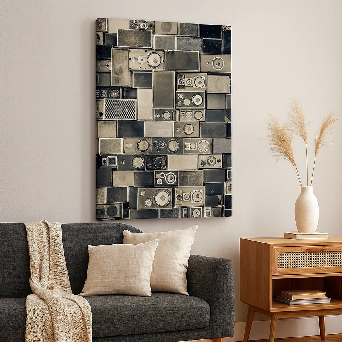 Canvastavla - Bild på duk - Allt väl - 50x70 cm