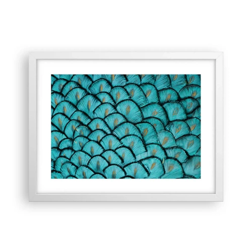 Affisch i vit ram - Den stora fjädergalan - 40x30 cm