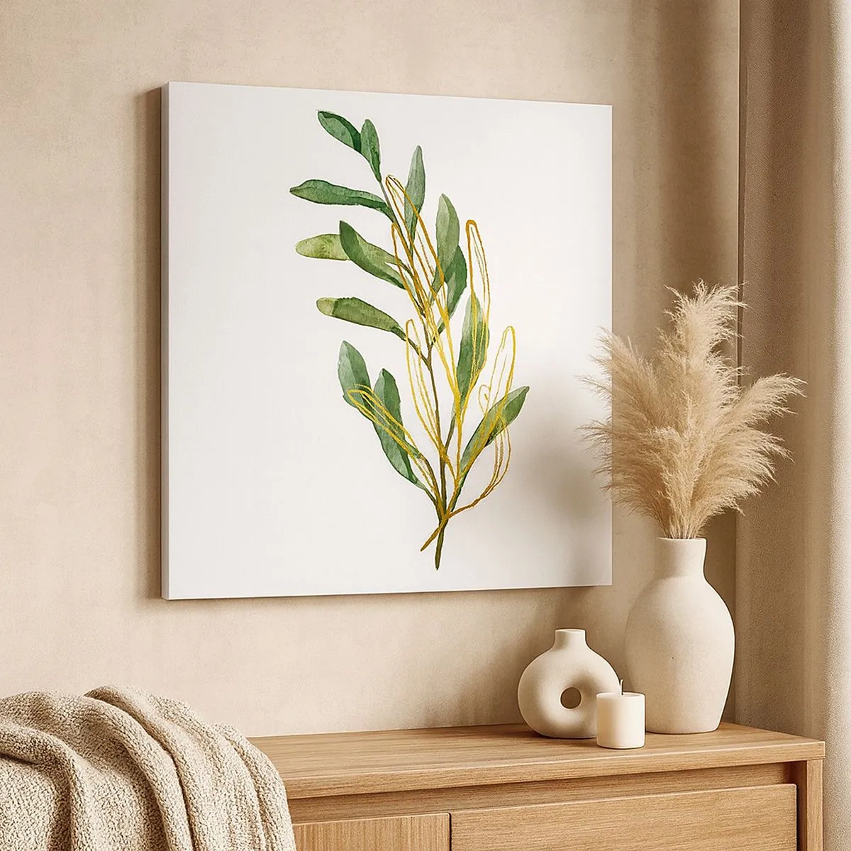 Canvastavla - Bild på duk - Allt som är gott - 30x30 cm