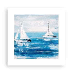 Affisch - Med en vän vid din sida - 30x30 cm