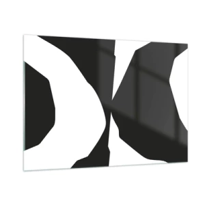 Glastavla - Bild på glas - Positiv-negativ - 100x70 cm