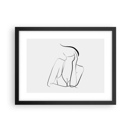 Affisch i svart ram - På drömvågen - 40x30 cm