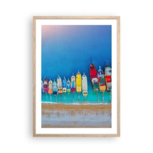 Affisch i ram av ljusek - Ur fågelperspektivet - 50x70 cm